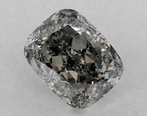 GIA 2.02 Carat Fancy Gray-VS2 Cushion Modified Cut Diamond